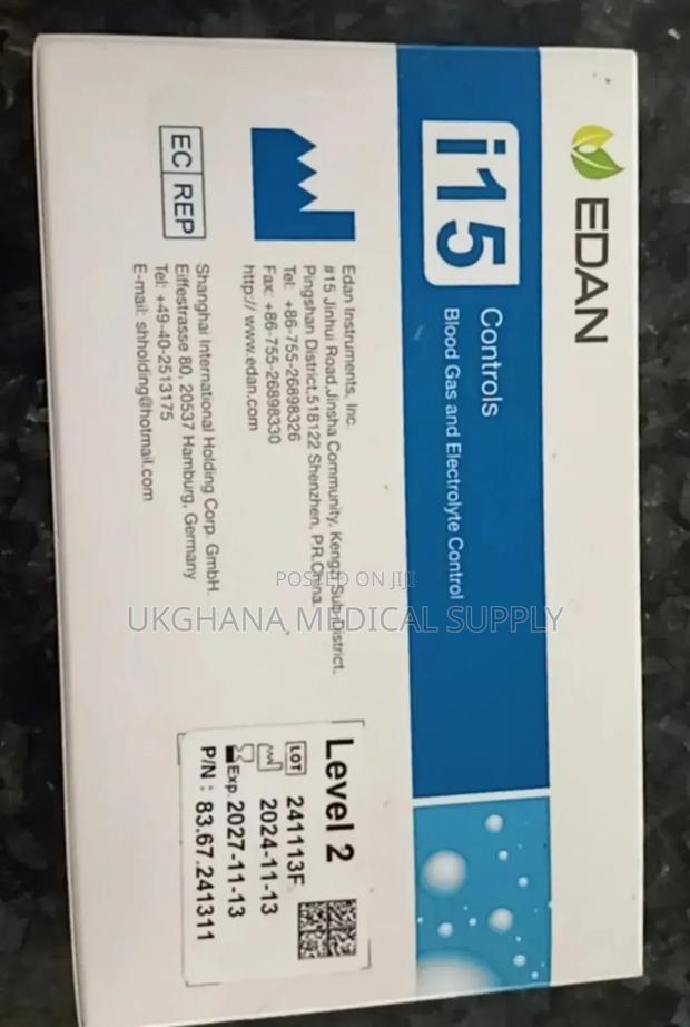 Edan Abg Cartridge/Calibrant Fluid Pack/ Level 2 Control photo 6