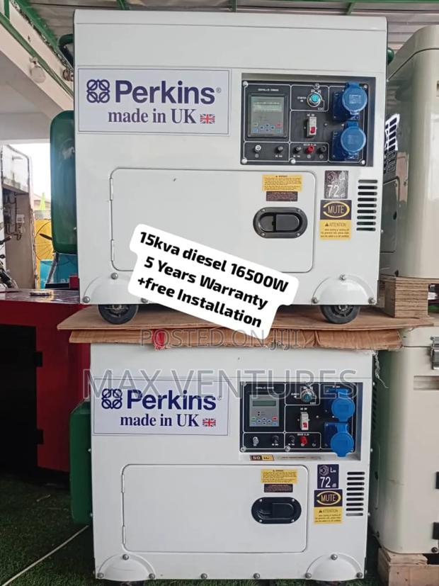Perkins 15kva Diesel Silent Generator Silent 16500watt Keystart Manual · Photo 2