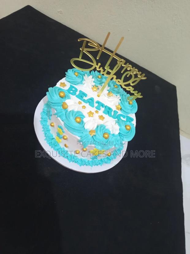 Blue/Green Birthday Cake · Photo 2