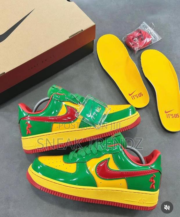 Nike Air Force 1 Mirror Red Yellow N Green · Photo 3