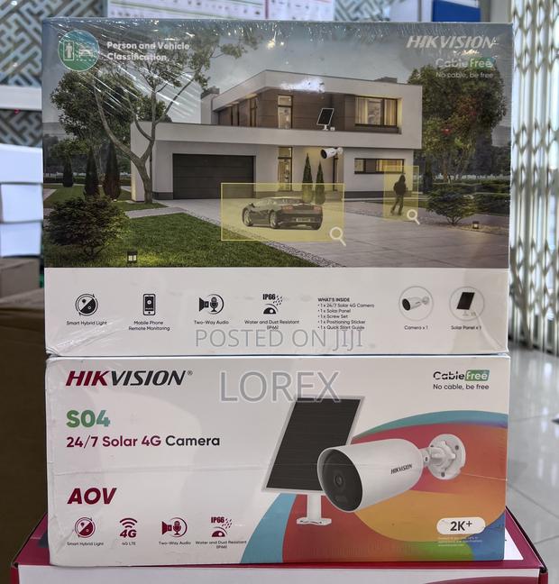 Hikvision Solar 4g Sim Camera 24/7 Color 2 Way Audio Ds-2cfs04/4g photo 2