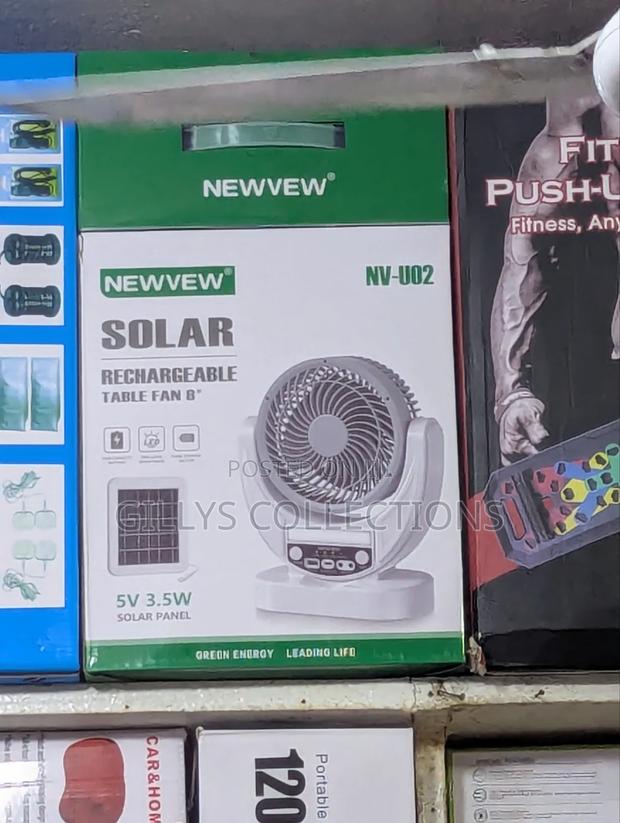 Solar Rechargeable Table Fan photo 2