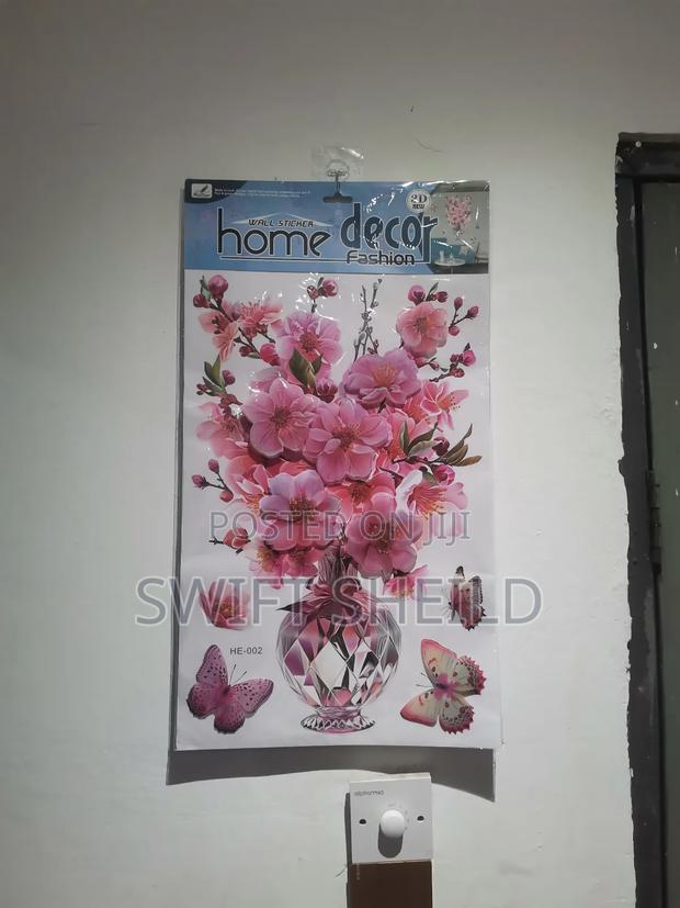 3d Wall Flower With Butterfly photo 3