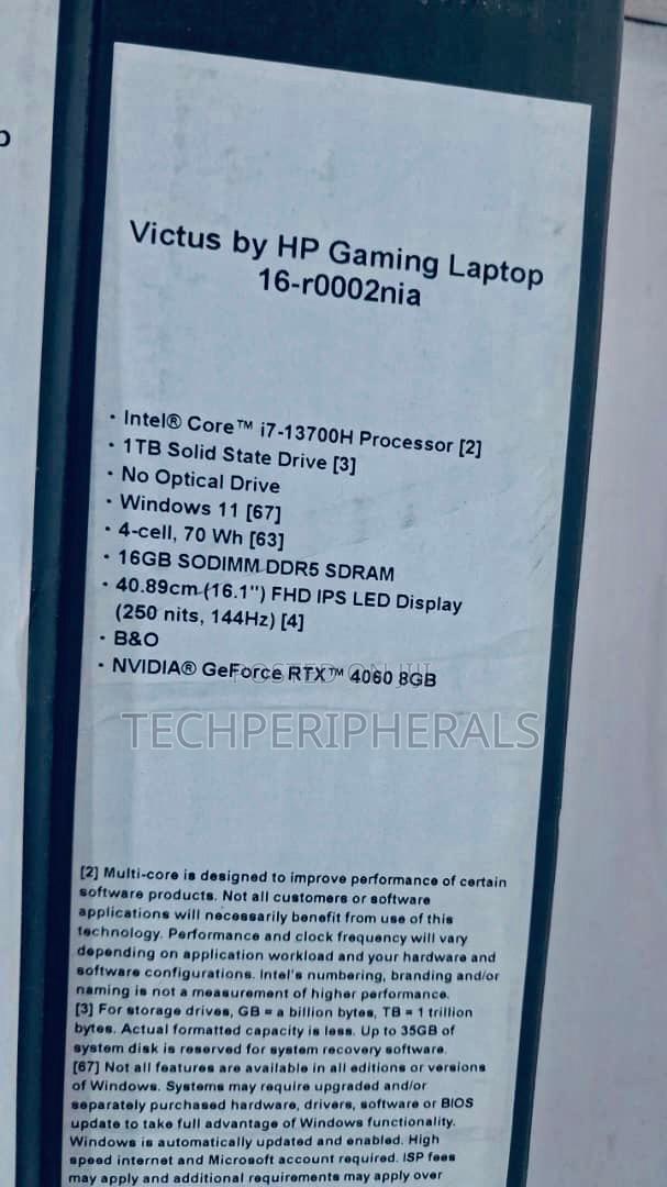 New Laptop HP Victus 16 16GB Intel Core I7 SSD 1T photo 2