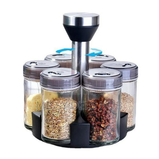 6 Jars Rotating Spice Rack photo 2