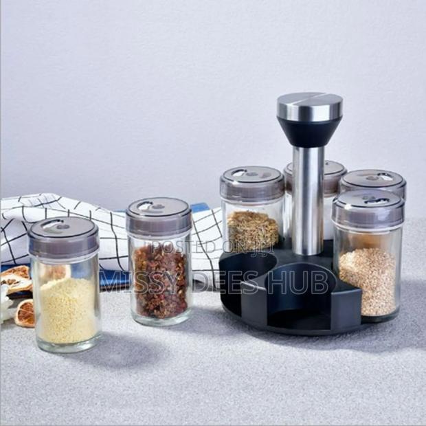 6 Jars Rotating Spice Rack photo 3
