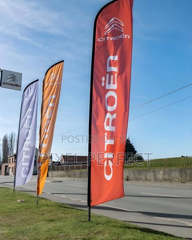 Feather Flag With Brand Printing