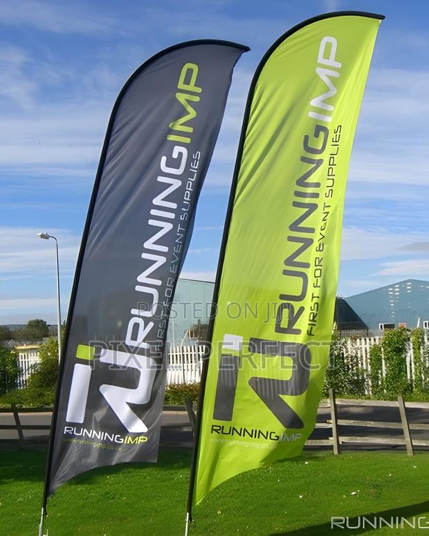 Feather Flag With Brand Printing