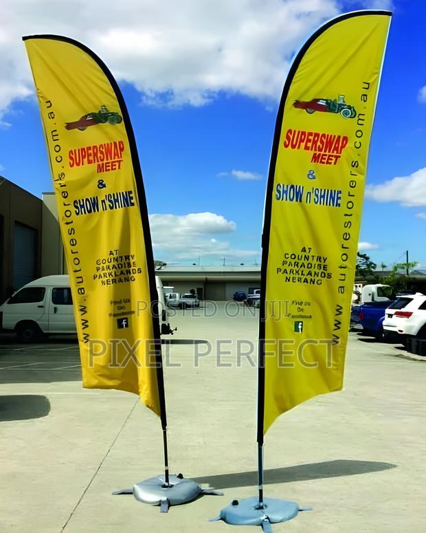 Feather Flag With Brand Printing