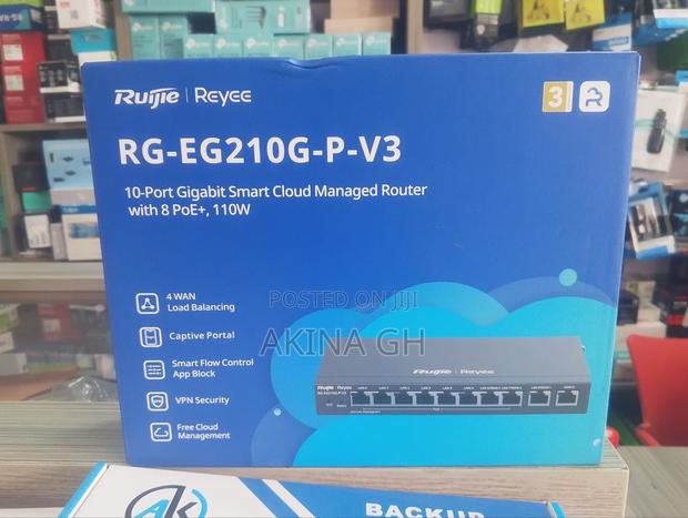 Ruijie 10 Port Gigabit Smart Cloud Managed Poe Router Rg-Eg210g-P-V3 · Photo 2