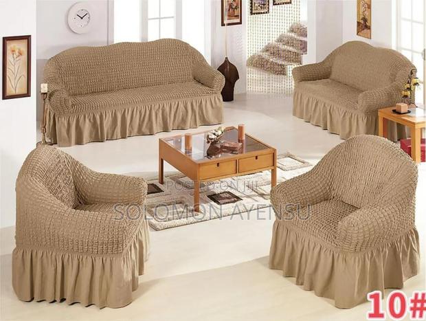 Quality Skirted Slipcover for Sofa Available in Different Colours photo 3
