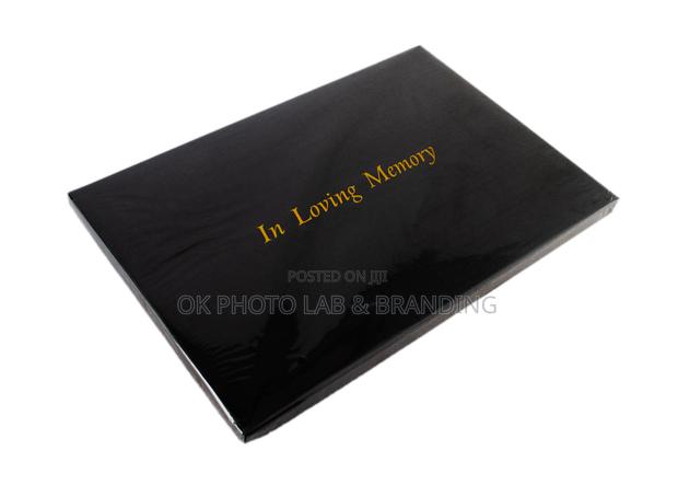 Book of Condolence in Box With Executive Pen and Info Card. photo 6