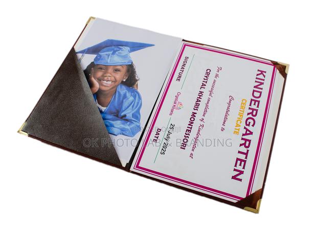 A4 Certificate Document Holder With Gold Edges photo 4