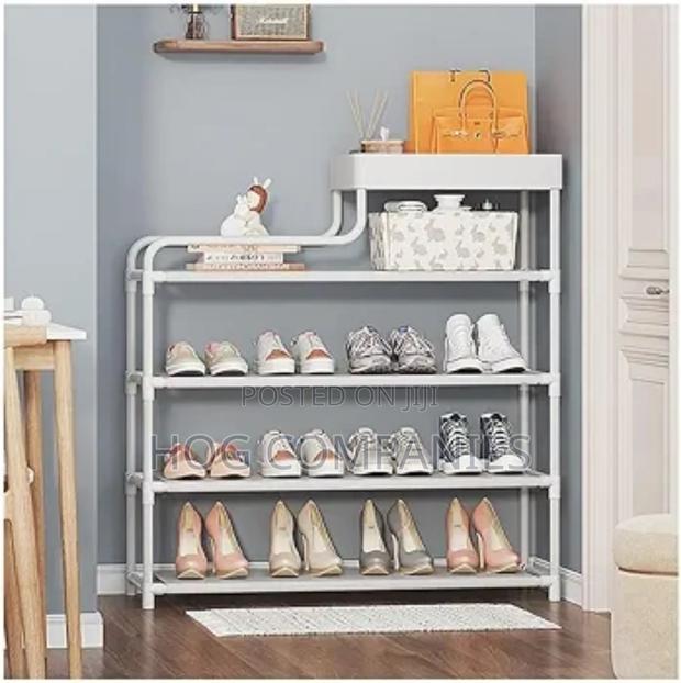 Modern 4 Tier Shoe Rack Bags Books Organizer- Fast Delivery in 2 Hours