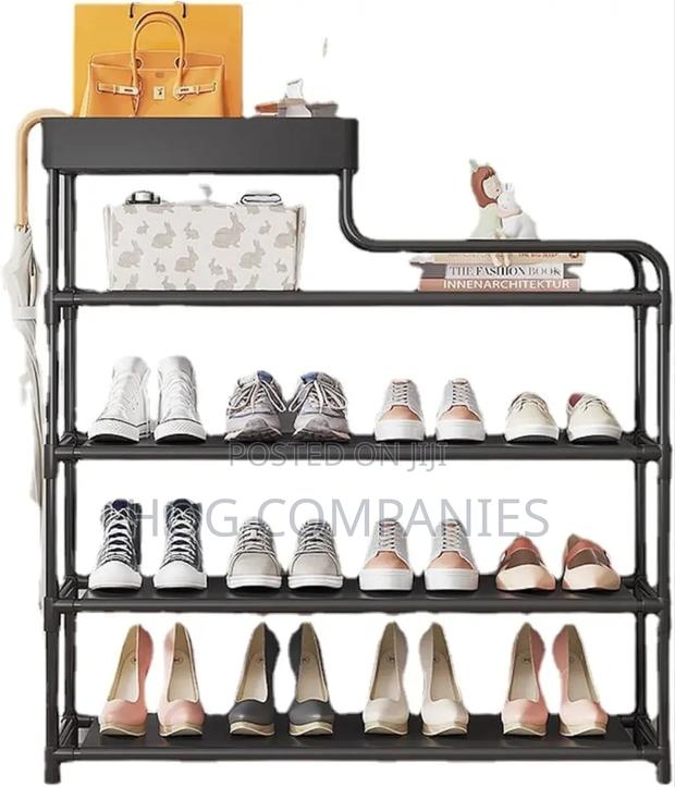 Modern 4 Tier Shoe Rack Bags Books Organizer- Fast Delivery in 2 Hours photo 2