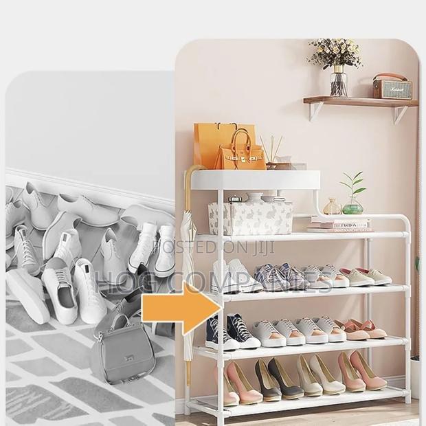 Modern 4 Tier Shoe Rack Bags Books Organizer- Fast Delivery in 2 Hours photo 5