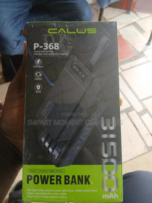 Calus Powerful Power Bank With 4 Cables
