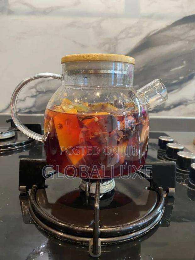 Elegant Glass Tea Pot With Infuser photo 2