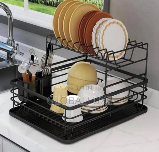 Durable Multi-layer Dish Rack – For Plates, Cups Cutlery