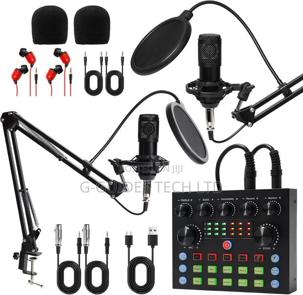 Bm-800 Condenser Microphones Dual Podcasting Equipment Bundle photo 2