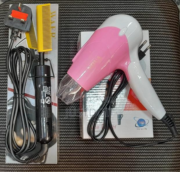 Hot Comb and Pink Hair Dryer · Photo 2