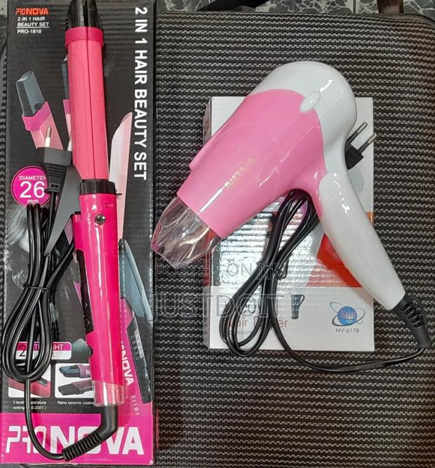 Hair Straightener With Curler and Hair Dryer Package. · Photo 2