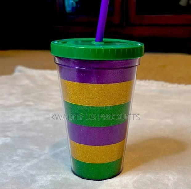 Glitter Tumbler With Straw - 530ml · Photo 3