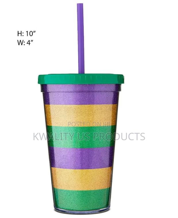 Glitter Tumbler With Straw - 530ml · Photo 4