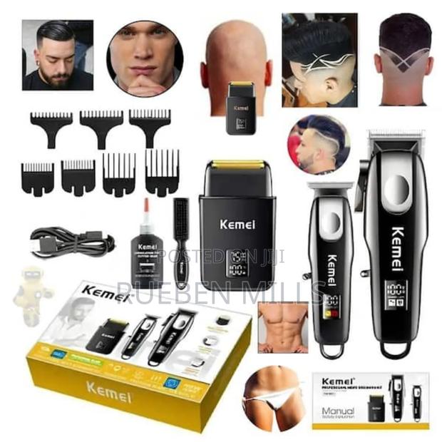 Three In One Original Adjustable Blade Kemei Barbering Shaving Machine · Photo 4
