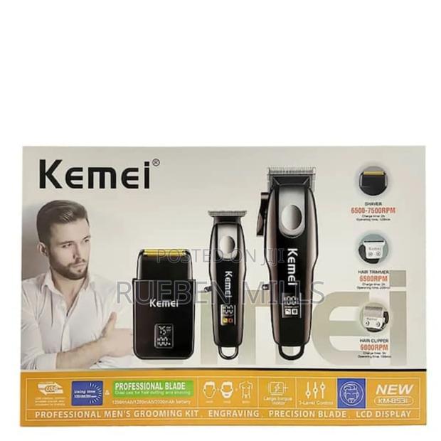 Three In One Original Adjustable Blade Kemei Barbering Shaving Machine · Photo 3