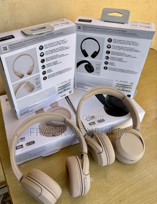 Sony Wh- Ch520 Wireless on-Ear Headphones – Black · Photo 3