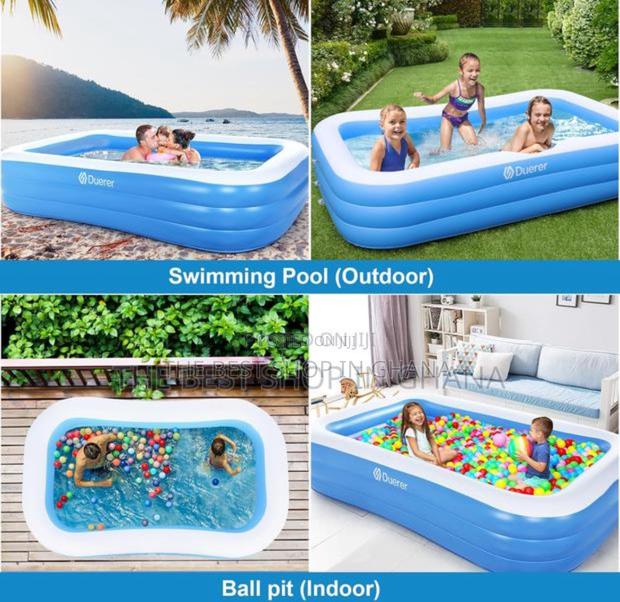 Duerer Inflatable Swimming Pool 305cm X 182cm X 56cm For Kids Adults photo 2