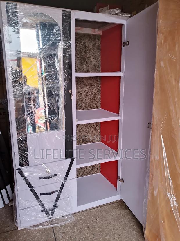 Modern Treated-Wood Wardrobe With Dressing Mirror Drawers · Photo 3