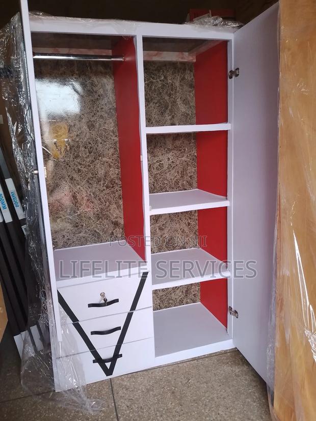 Modern Treated-Wood Wardrobe With Dressing Mirror Drawers · Photo 4