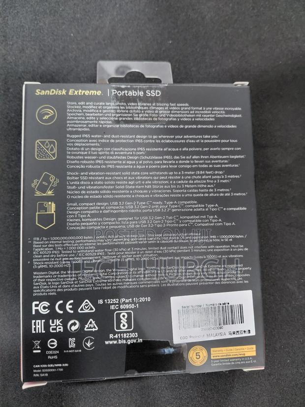 Sandisk Extreme Portable SSD 1tb photo 2