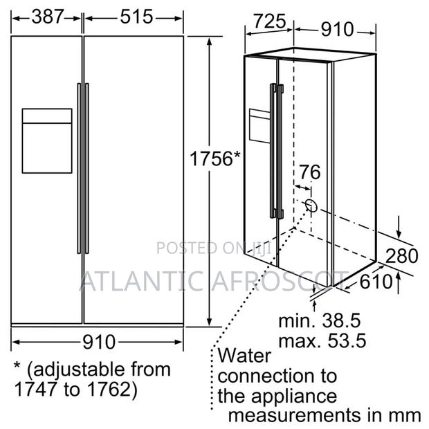 Bosch Side By Side Fridge From Uk photo 4