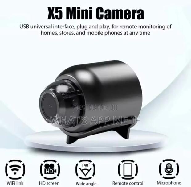 New X5 Mini Camera 1080p Clear Night Vision Lightweight Portable