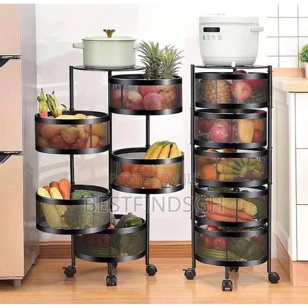 Rotating Kitchen Storage Rack · Photo 1