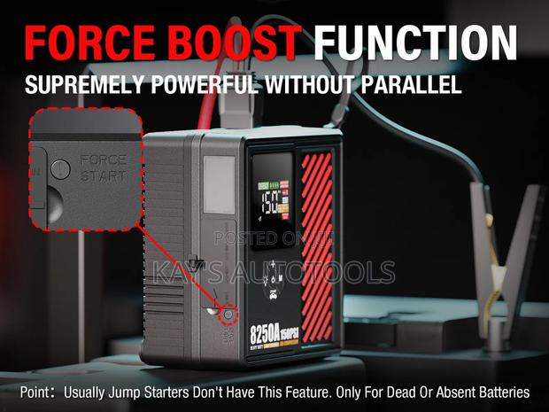 High Quality Heavy Duty Jump Starter With Led Display and Tire Pump photo 5