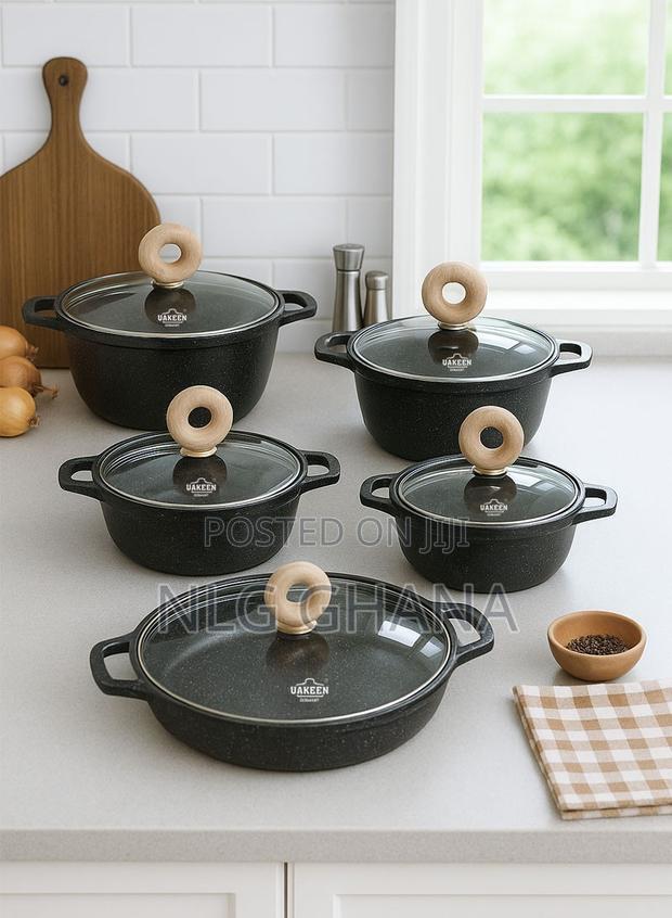 Aluminum Casserole Set - 5-Piece Non-Stick Cookware. Ghx7255 · Photo 1