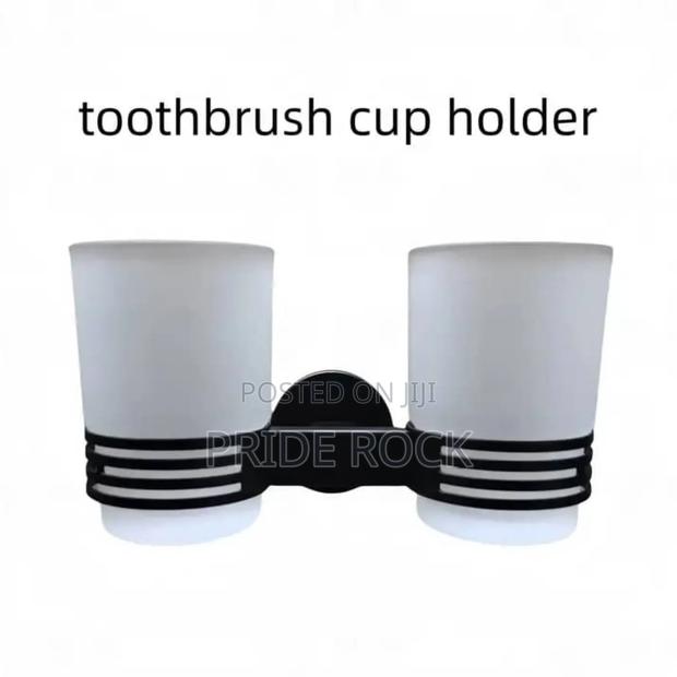 Double Tooth Brush and Paste Holder, Black photo 2