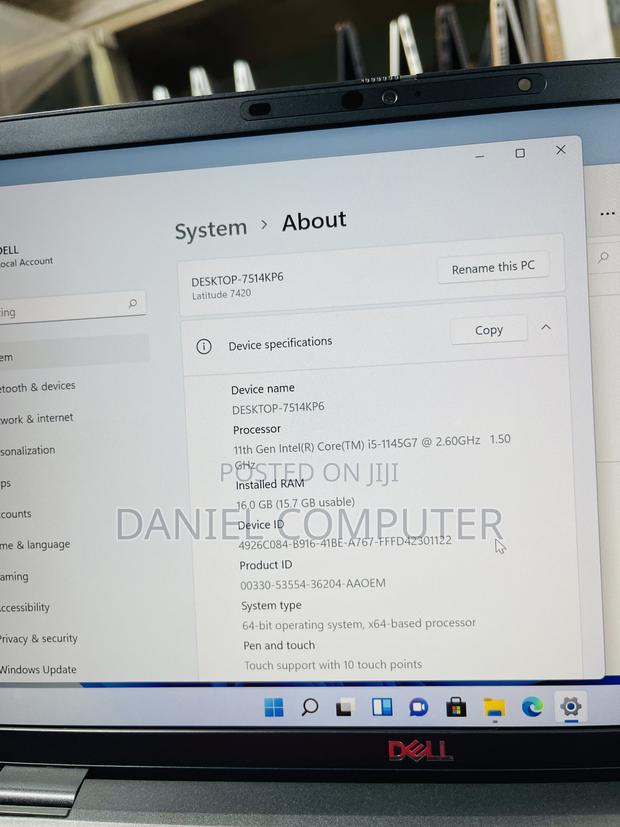 Laptop Dell Latitude 7420 16GB Intel Core I5 SSD 256GB photo 14