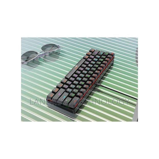 R8 Mechanical Keyboard 61-Key RGB Blue Switch Gaming Black photo 4
