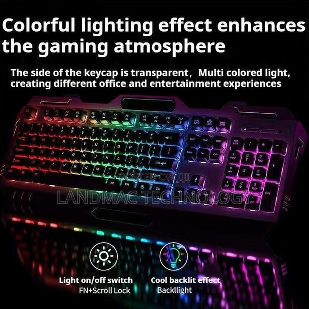 Gx80 Wired Backlit Keyboard Backlight Mechanical Feeldesign Waterproof photo 2