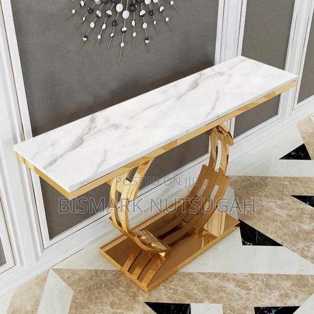 Luxury Marble Top Console Table photo 2
