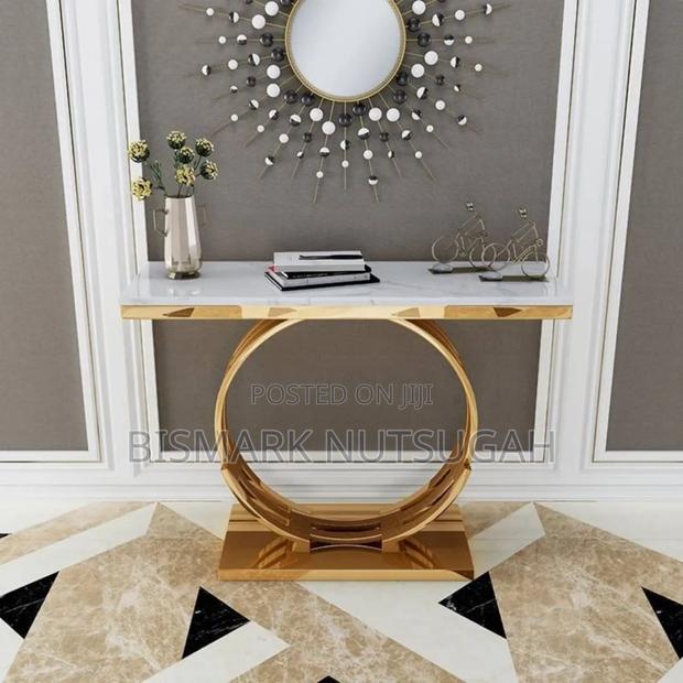 Luxury Marble Top Console Table photo 3