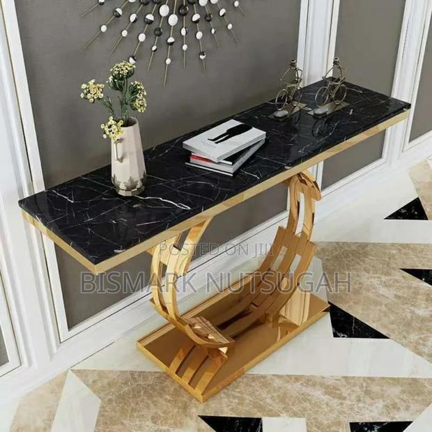 Luxury Marble Top Console Table photo 4
