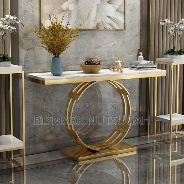 Luxury Marble Top Console Table photo 6