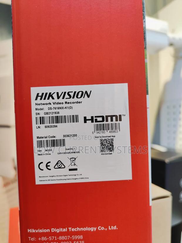 Hikvision 16 Channel NVR Video Recorder Acusence Ds-7616nxi-(D)
