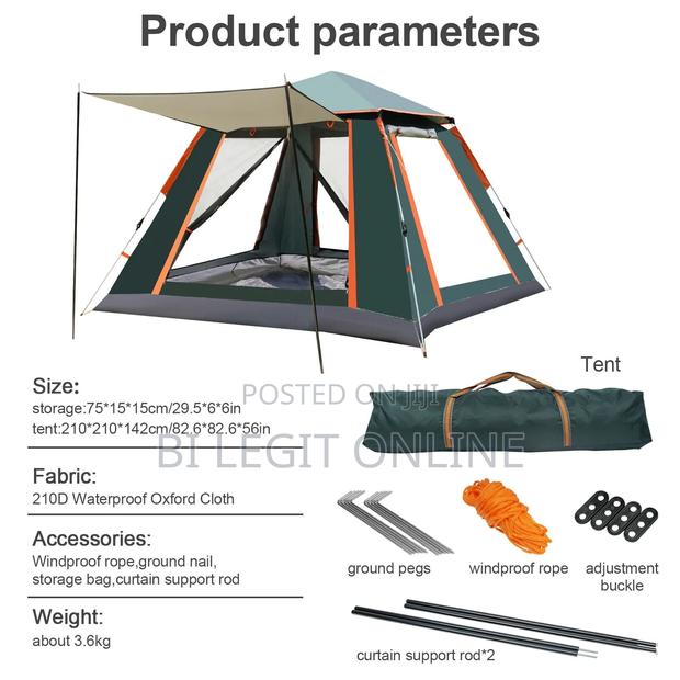 4 Person Automatic Camping Tent photo 4